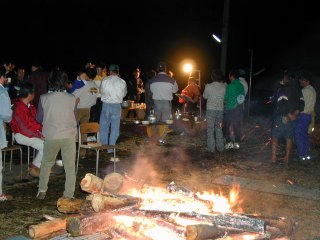 棚田収穫祭の前夜祭 - キャンプ・ファイアー